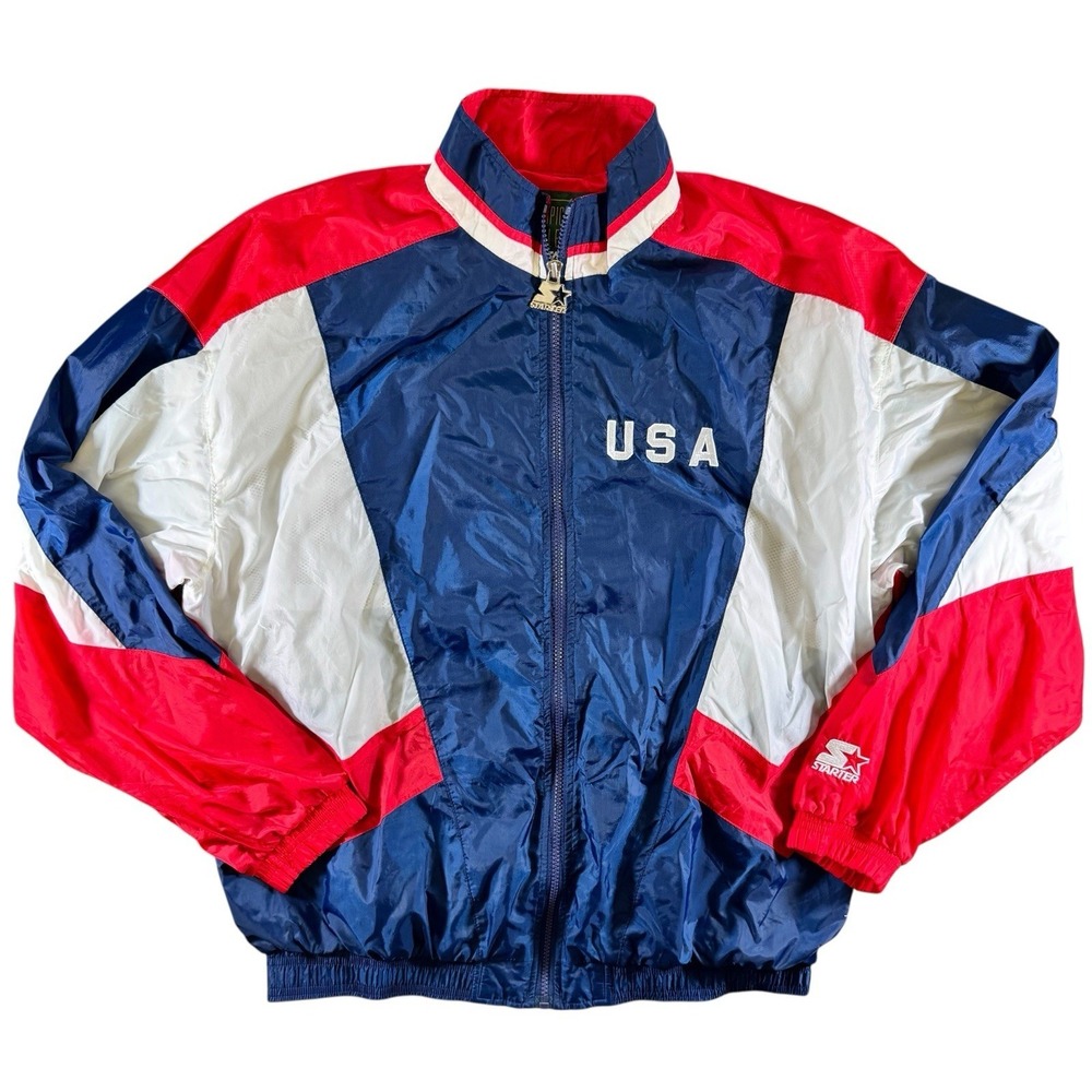 Vintage 96 Starter Atlanta Olympics USA Windbreaker Track Jacket XL